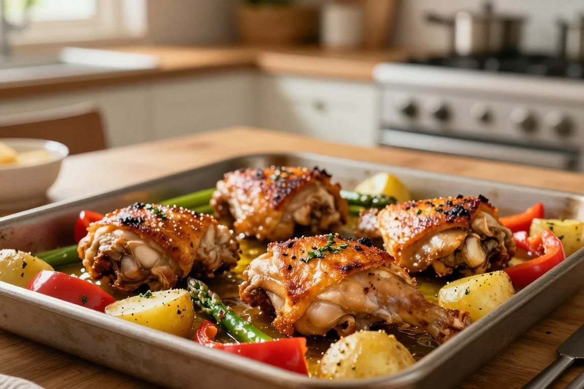sheet pan chicken thighs