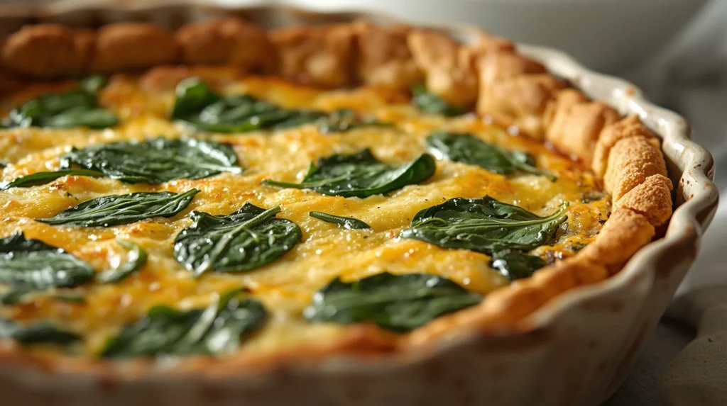 Chickpea Flour Quiche with Spinach Eggless Quiche Alternative