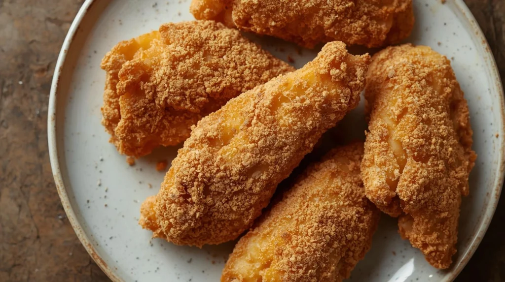 Classic flour-coated chicken strips (old-school)