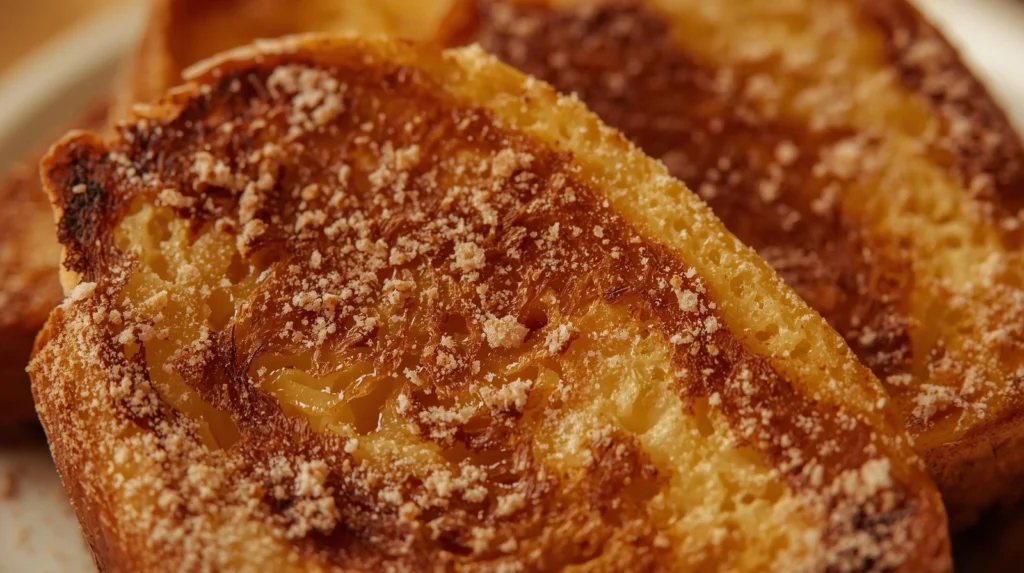 Eggless Cinnamon Sugar French Toast Custard Free
