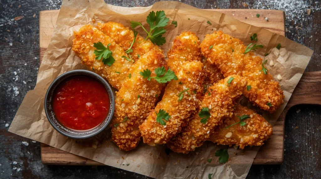 Extra crispy panko-parmesan tenders