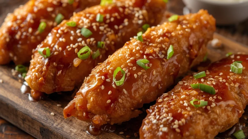 Honey garlic tenders