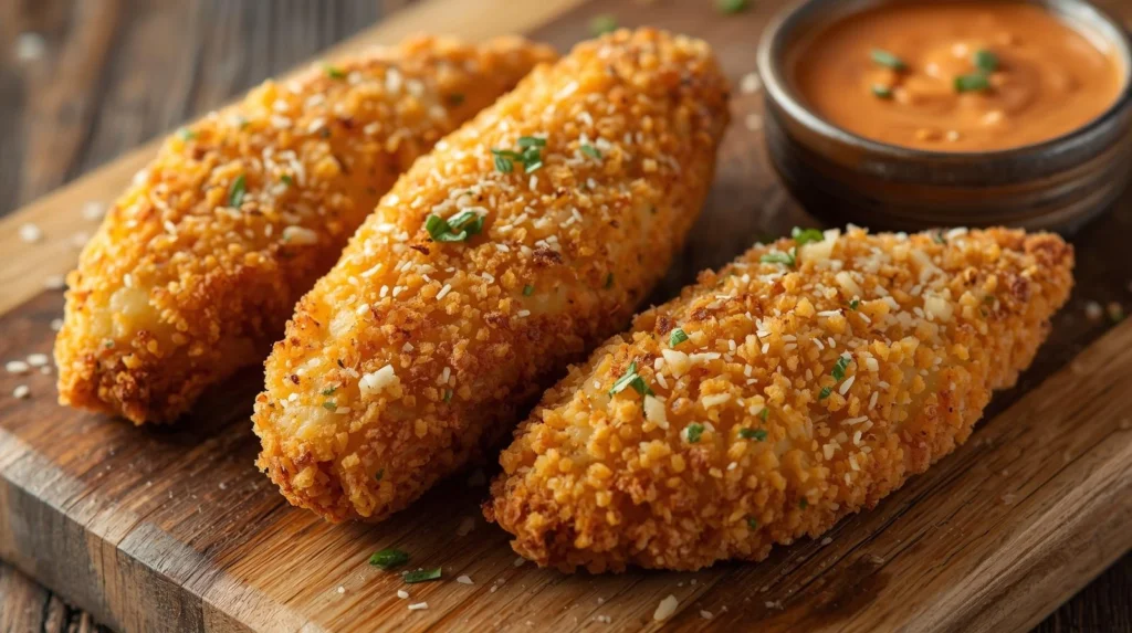 Keto crunch (almond plus parmesan) chicken tenders