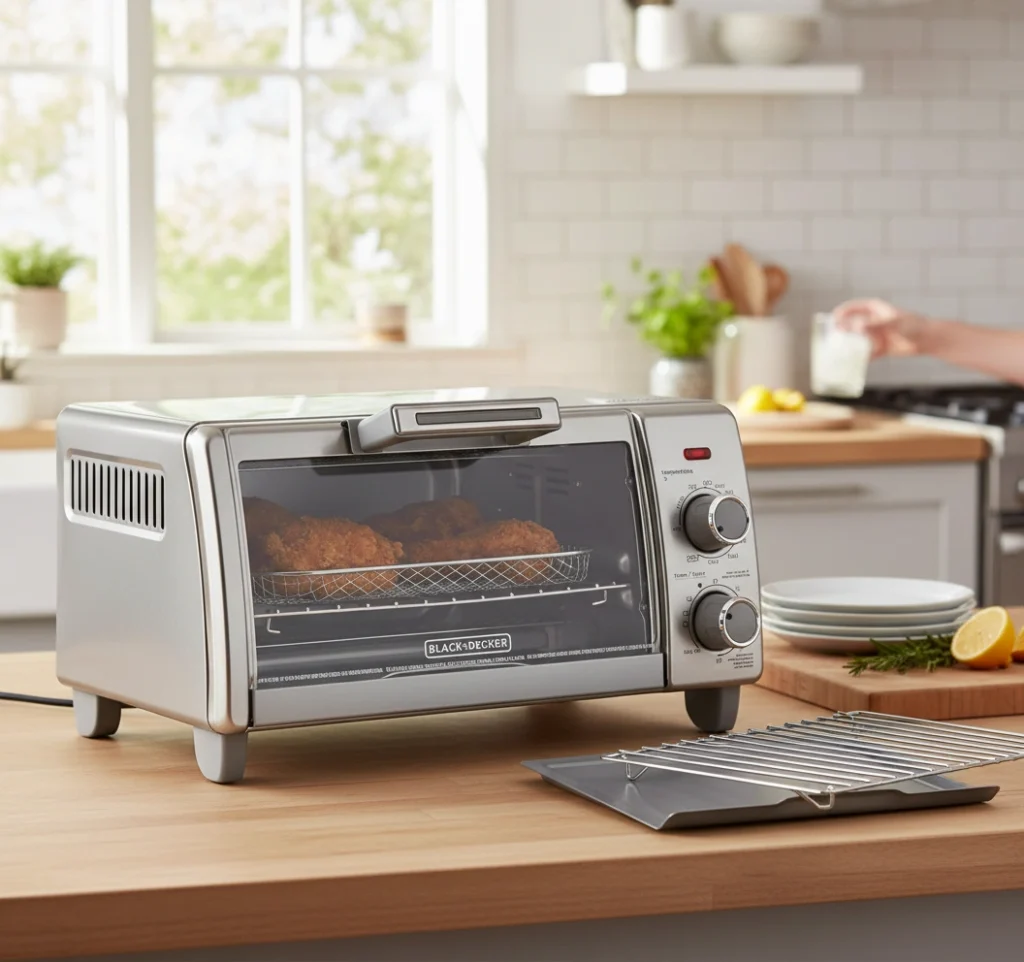 BLACK+DECKER Crisp 'N Bake Air Fry Countertop Convection Toaster Oven