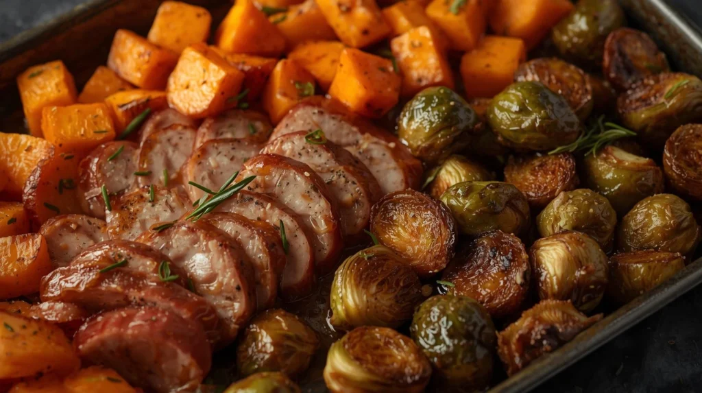 chicken sausage sheet pan dinners