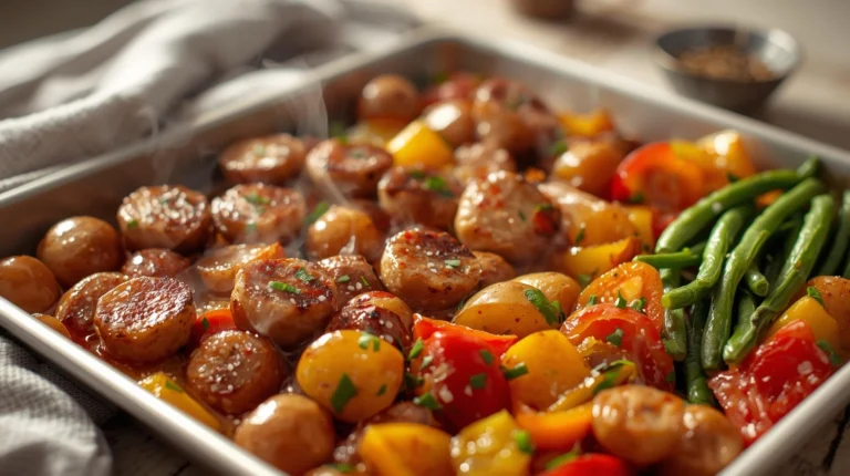 chicken sausage sheet pan dinners