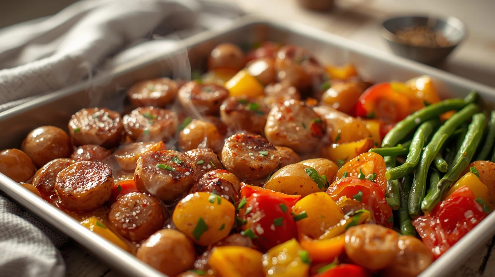 chicken sausage sheet pan dinners