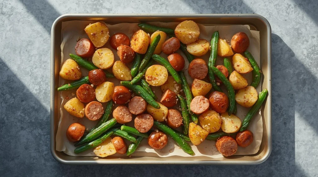 chicken sausage sheet pan dinners