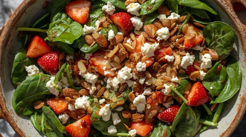 spinach strawberry salad recipe