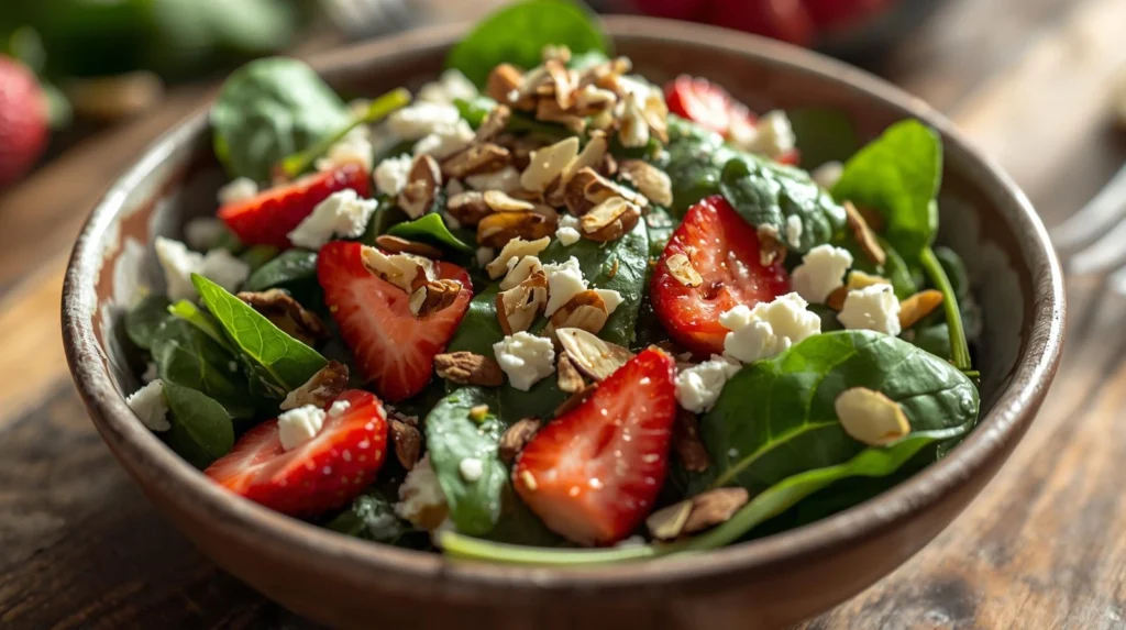 spinach strawberry salad recipe