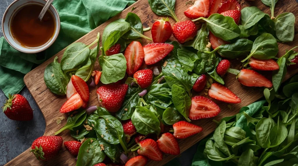 spinach strawberry salad recipe