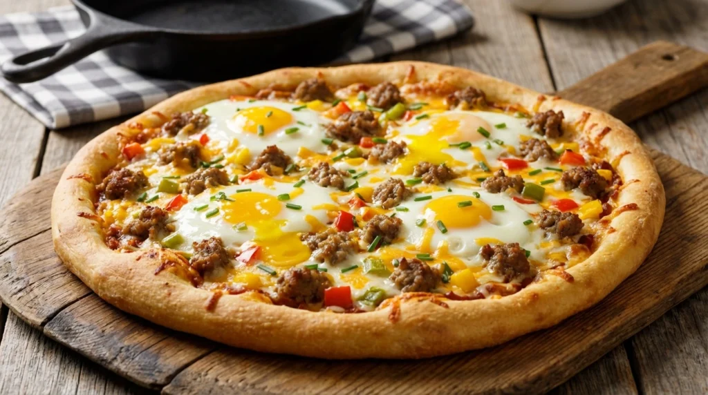 Breakfast Pizza With Eggs