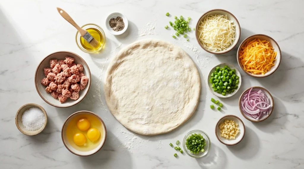 Breakfast Pizza With Eggs