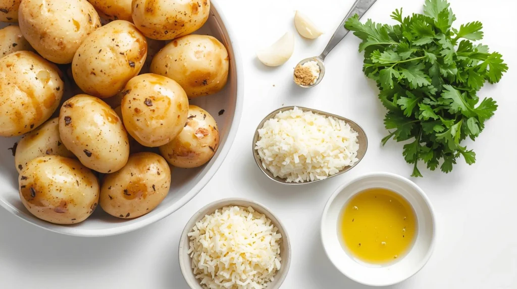 Garlic Parmesan Air Fryer Roasted Potatoes