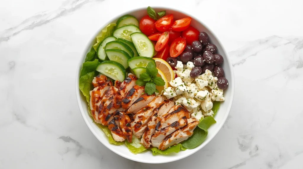 Greek Chicken Salad Bowl