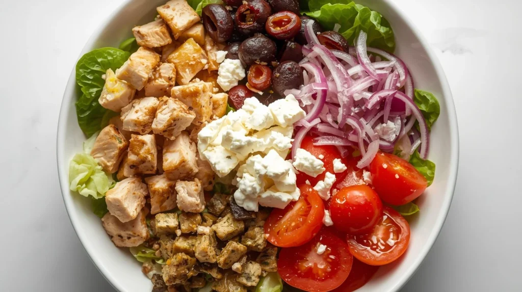 Greek Chicken Salad Bowl