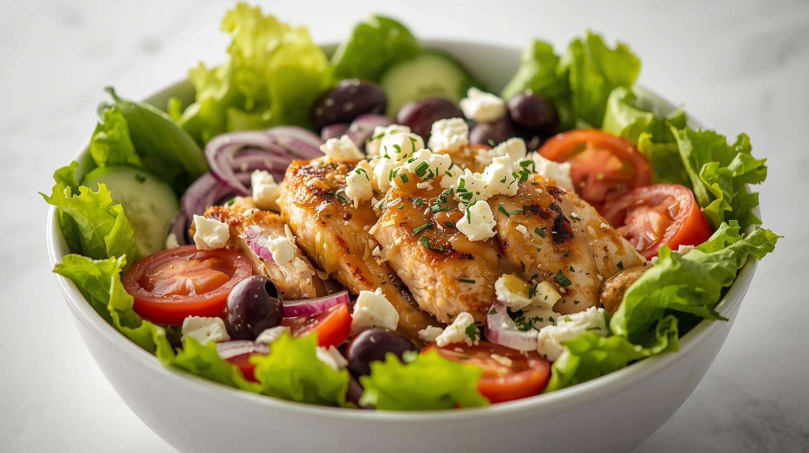 Greek Chicken Salad Bowl
