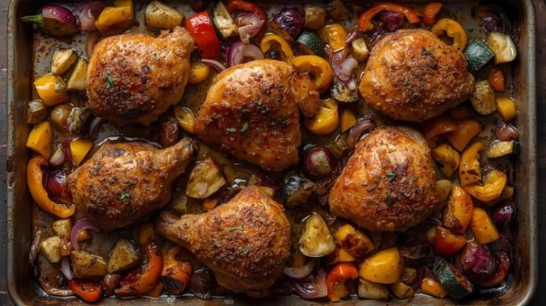 Spiced Sheet Pan Moroccan Chicken And Vegetables (3)