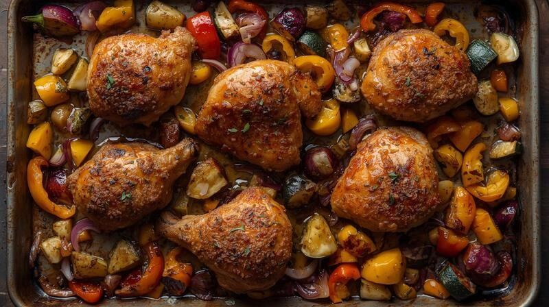Spiced Sheet Pan Moroccan Chicken And Vegetables (3)