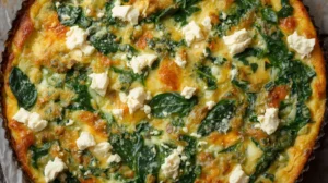 spinach feta frittata