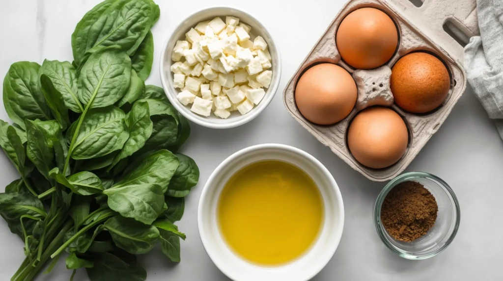 spinach feta frittata