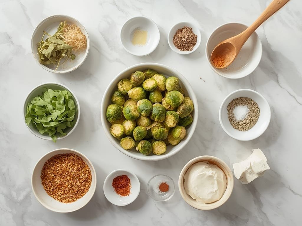 air fryer brussels sprouts ingredients 1 1