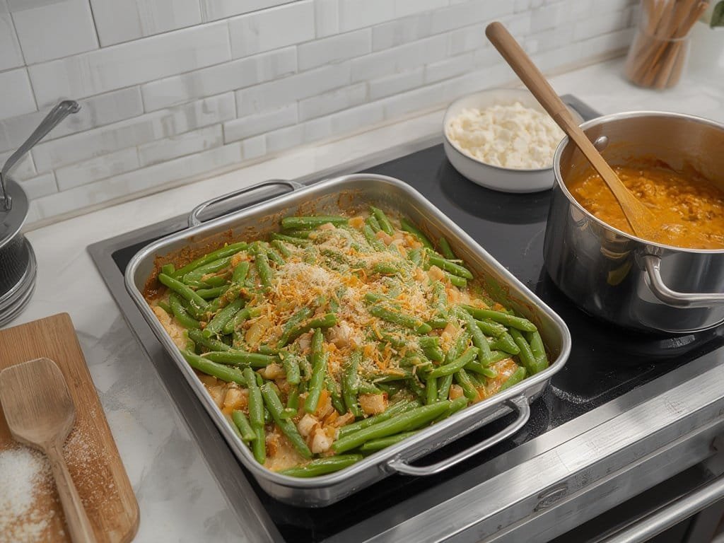 canned green bean casserole steps 1