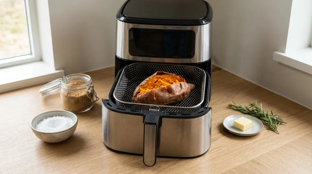 baked sweet potato in air fryer​