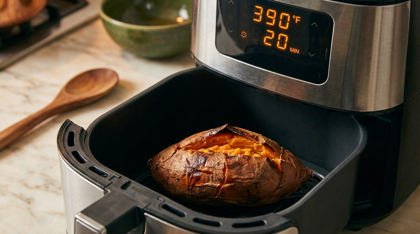 baked sweet potato in air fryer​