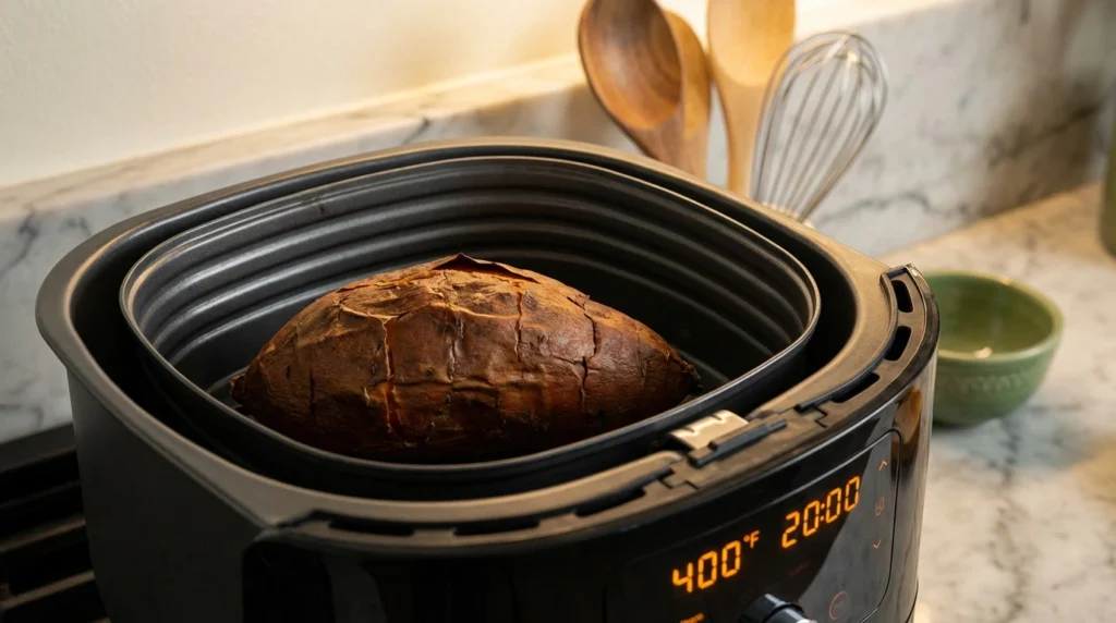 baked sweet potato in air fryer​