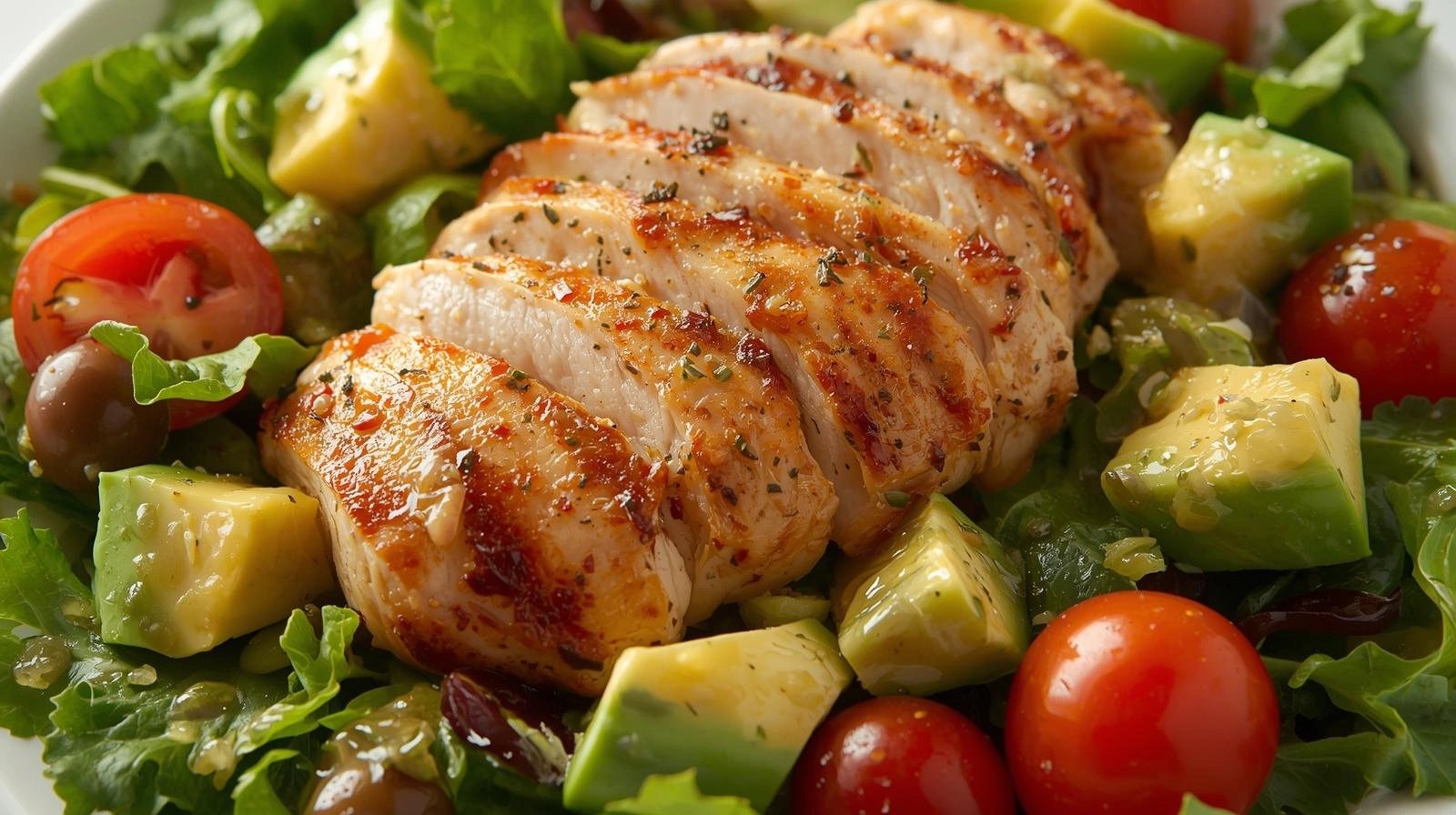 grilled chicken avocado salad
