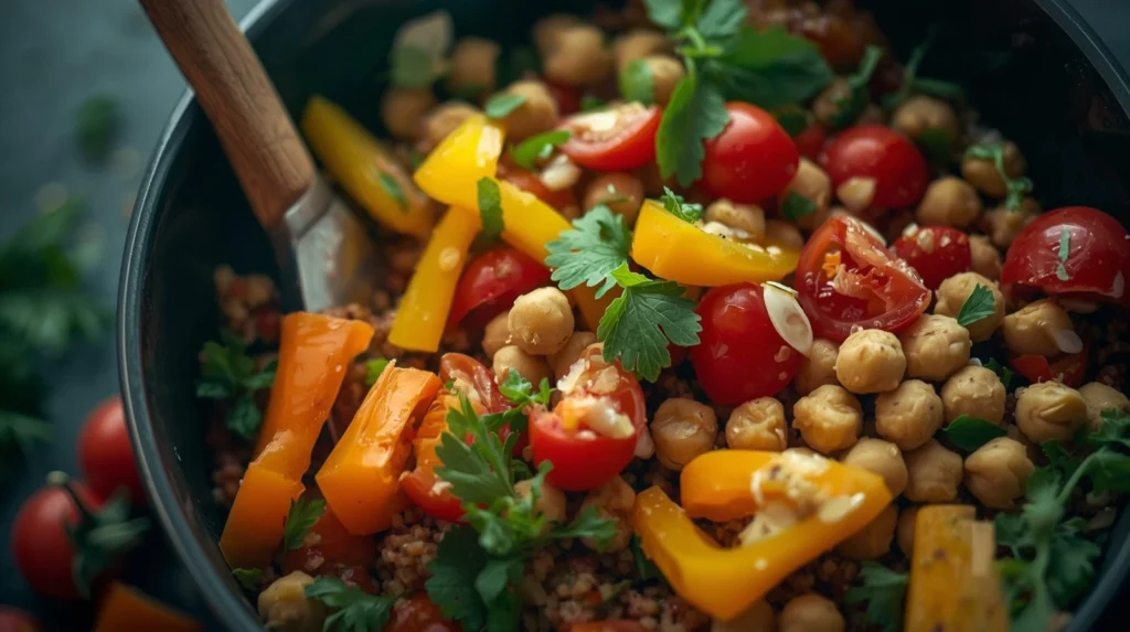 Quinoa Chickpea Salad