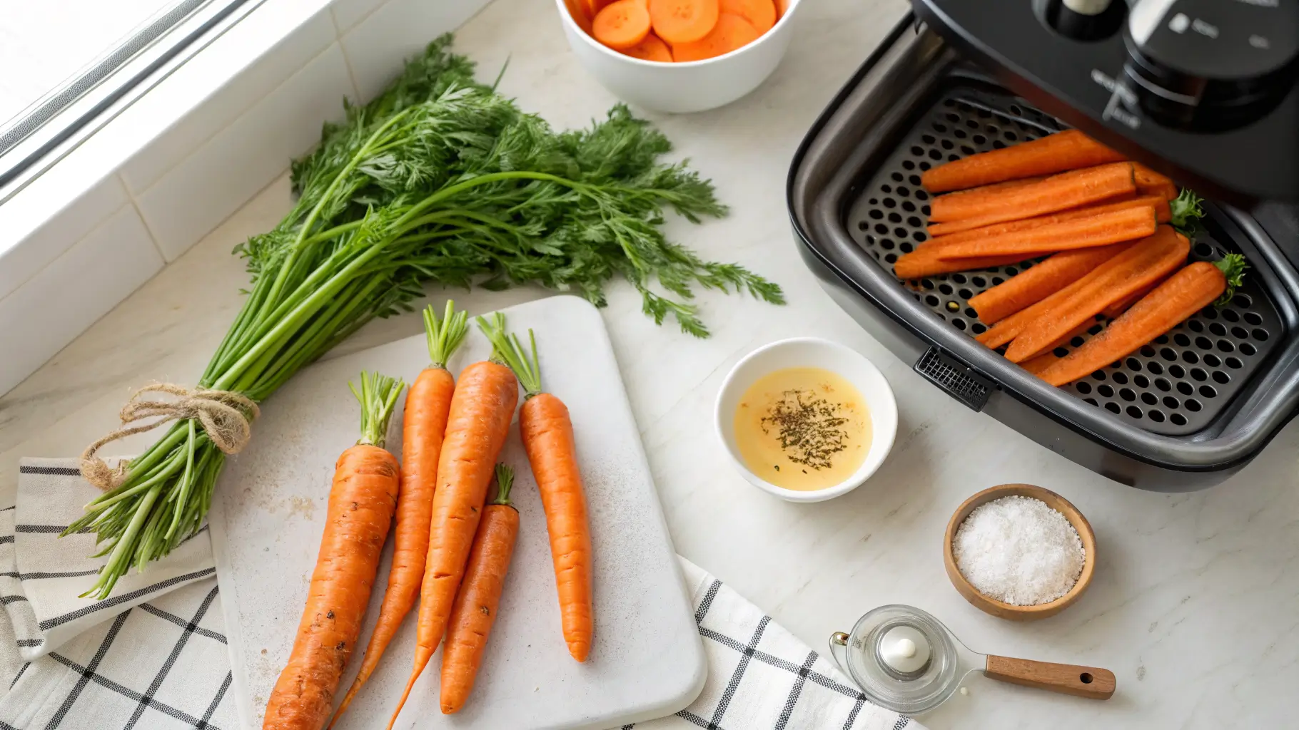 air fryer carrots ingredients 1