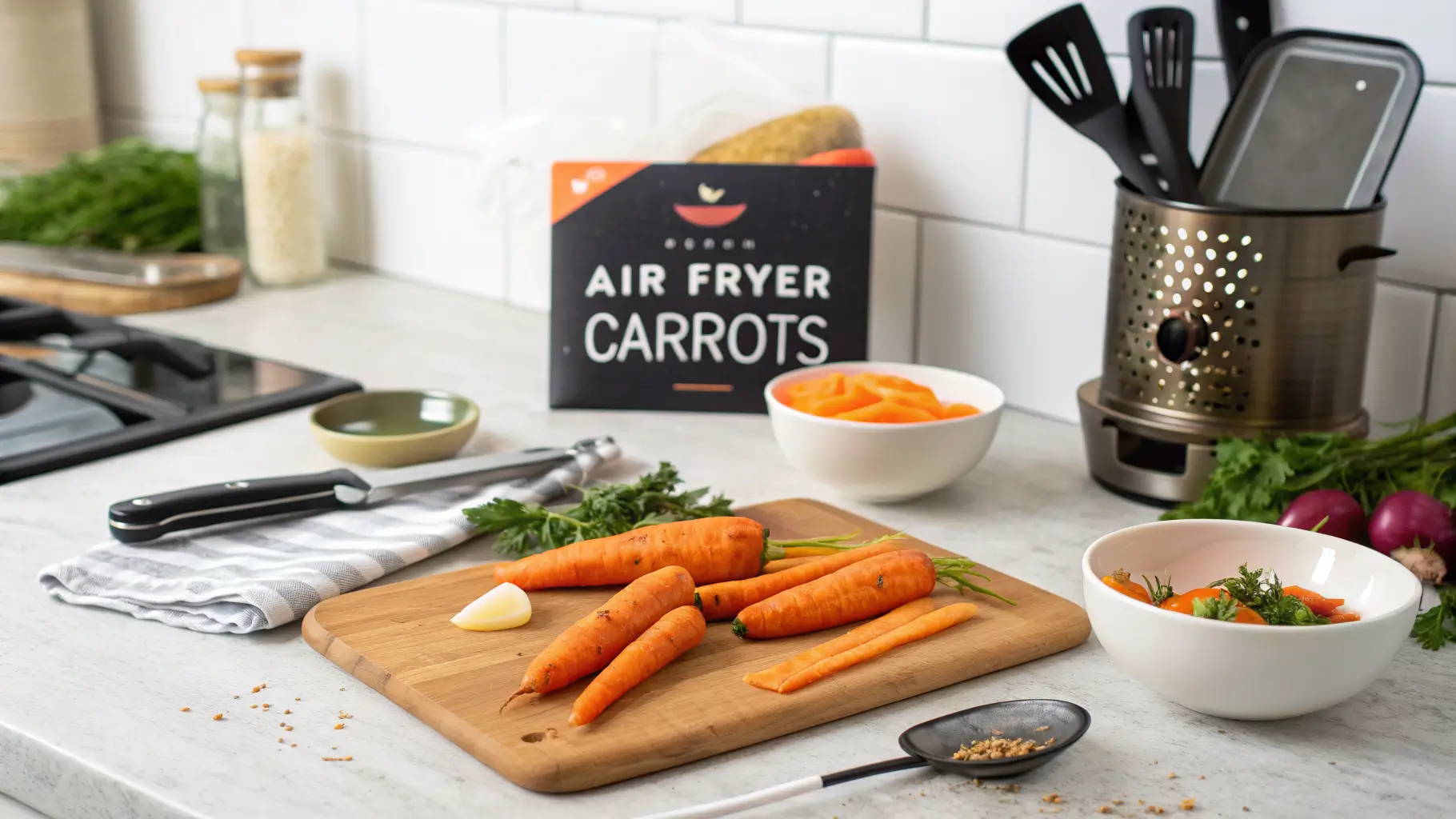 air fryer carrots steps 1
