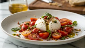 burrata caprese salad​