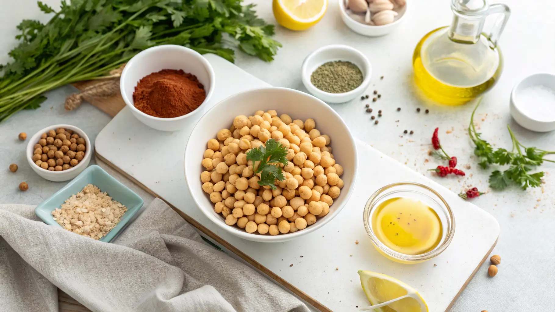 crispy chickpeas air fryer ingredients 1