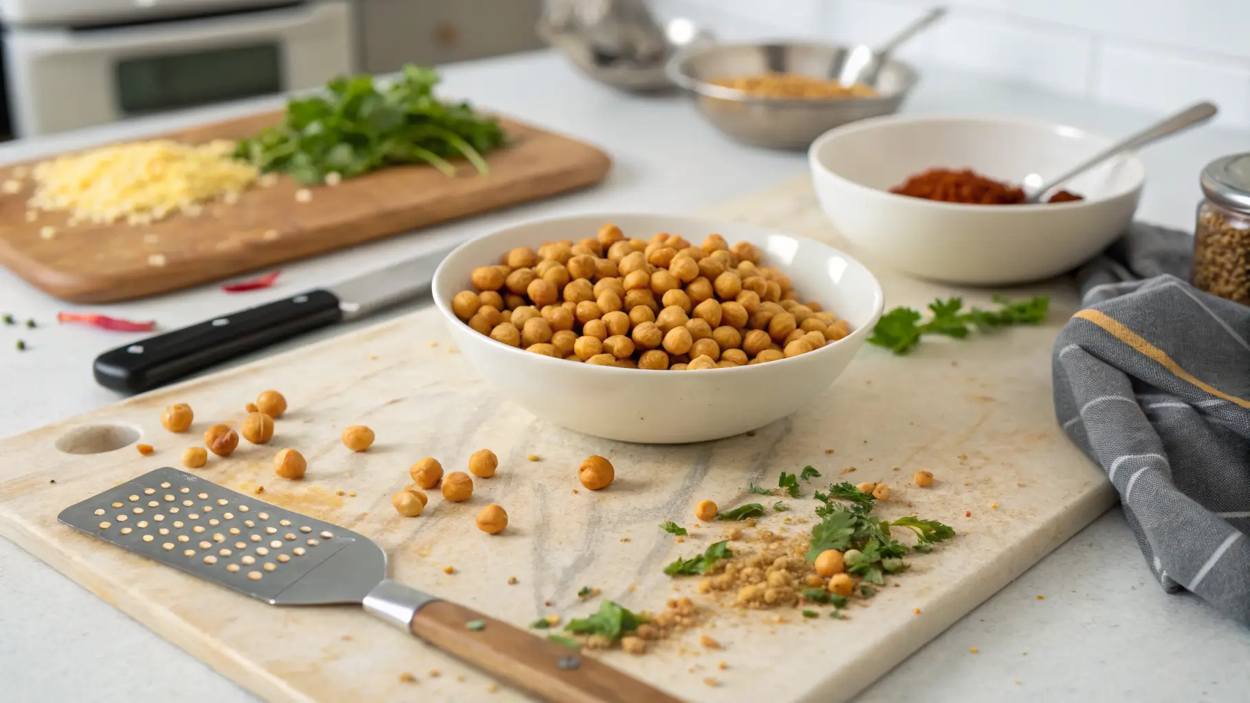 crispy chickpeas air fryer steps 1