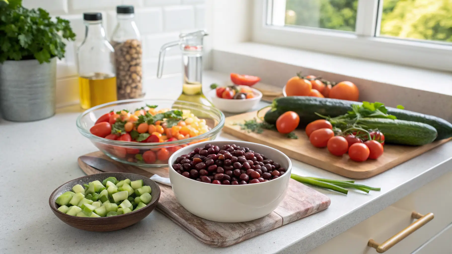 dense bean salad ingredients 1