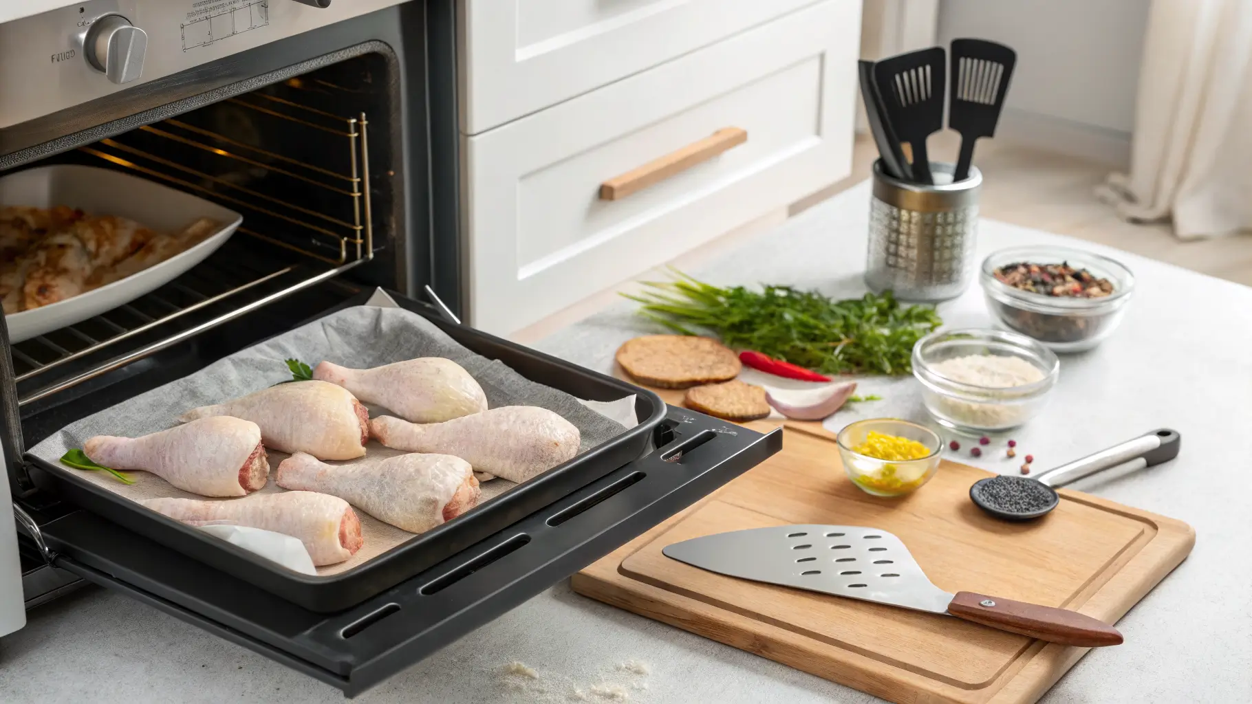 how to cook chicken drumsticks in the oven steps 1