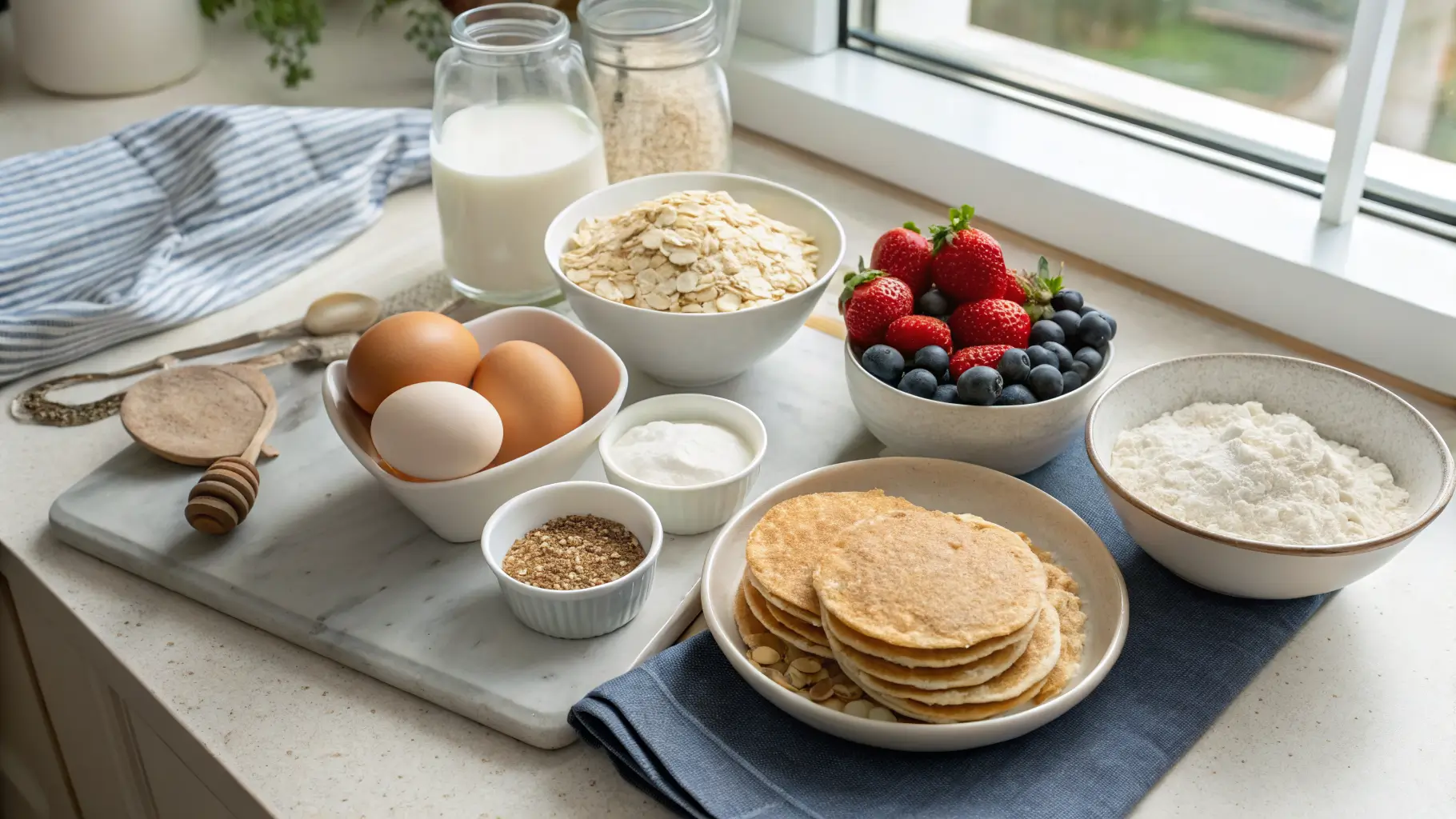 oatmeal cottage cheese pancakes ingredients 1