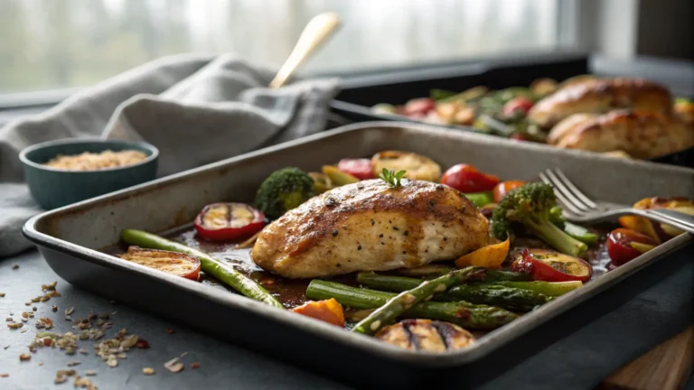sheet pan chicken and veggies